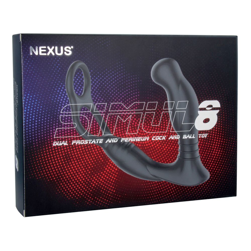 Vibrating Butt Plugs Nexus SIMUL8 Black   