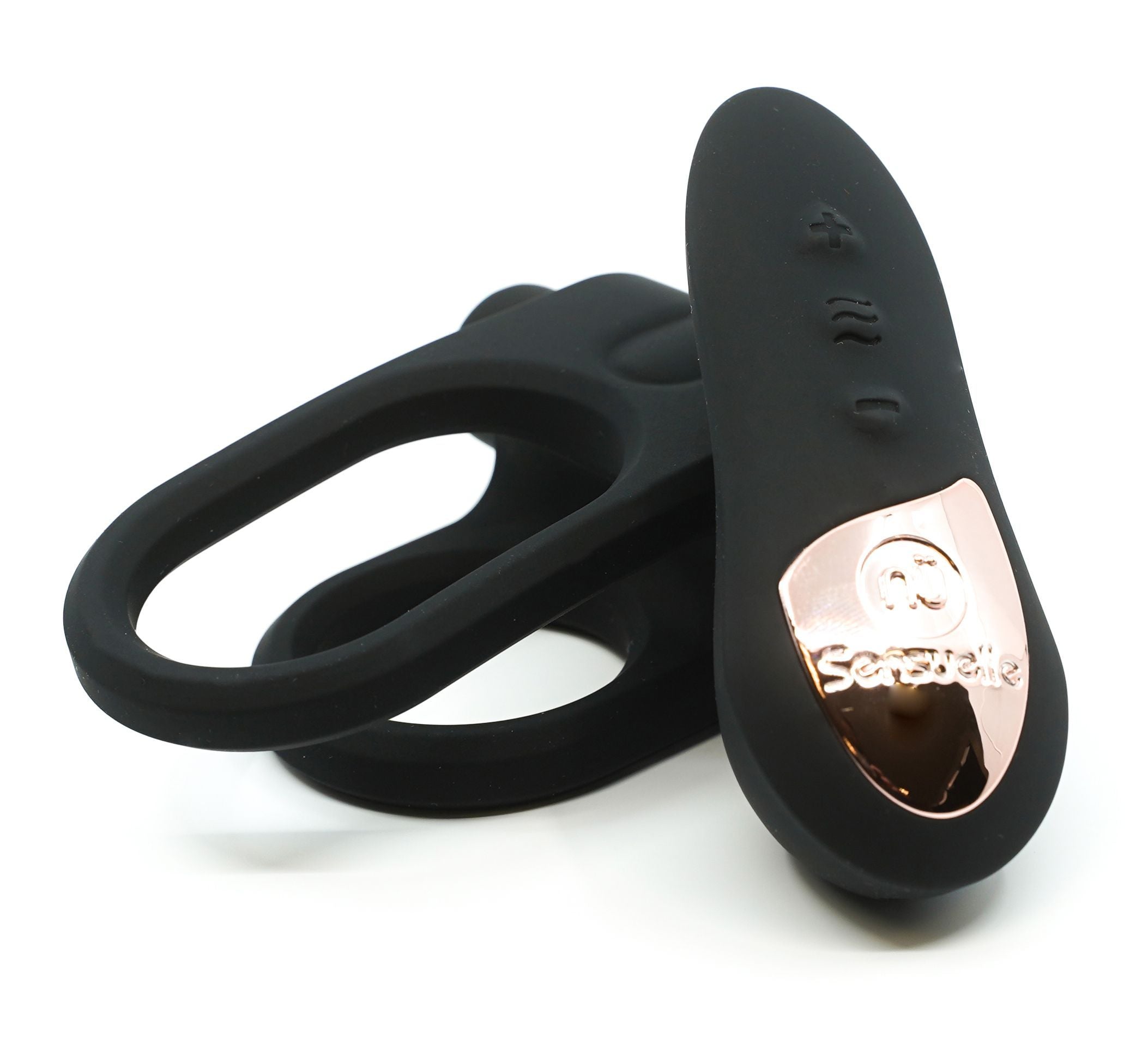 Vibrating Cock Rings Nu Sensuelle Silicone Remote Control Ring Black   