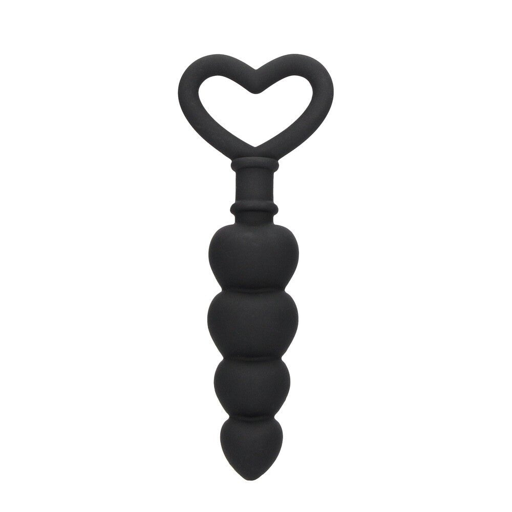 > Anal Range > Anal Beads Ouch Silicone Anal Love Beads Black   