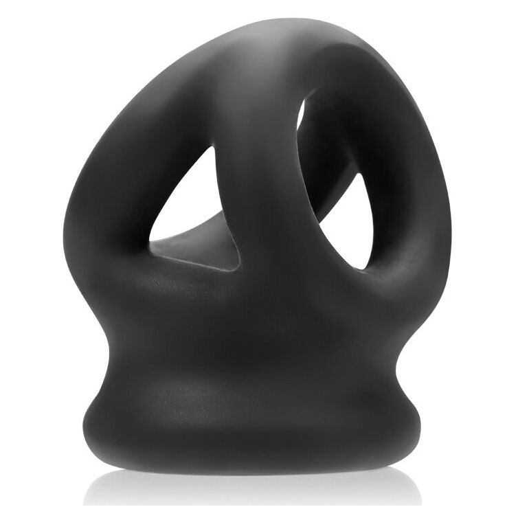 Cock Rings Oxballs Tri-Squeeze Cocksling Ballstretcher Black   