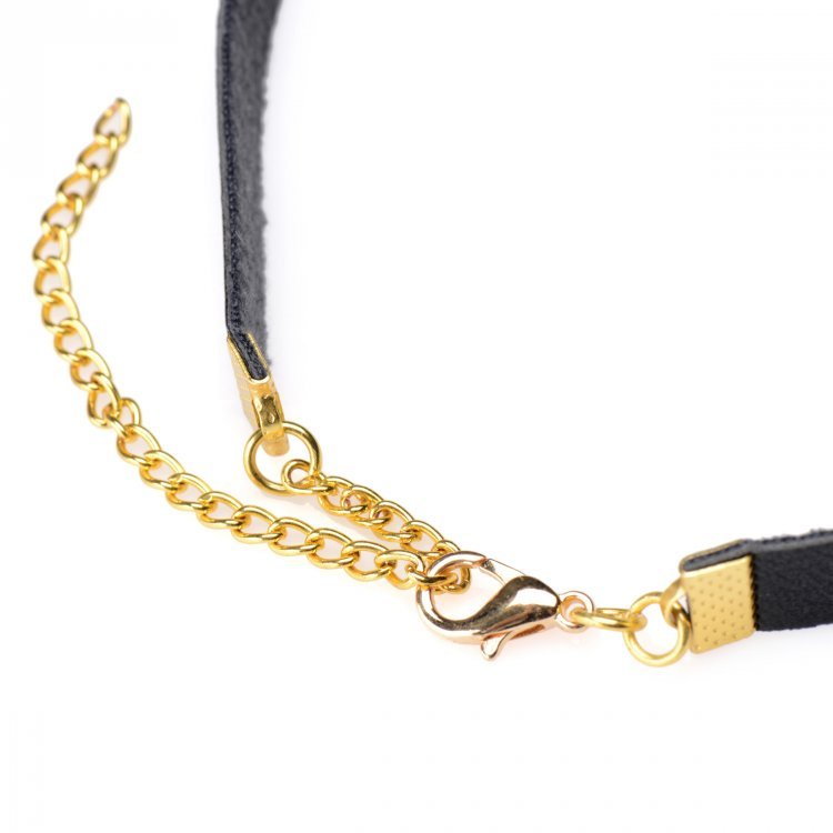 Collars & Leads Posh Pet Gold Ring Slim Choker   