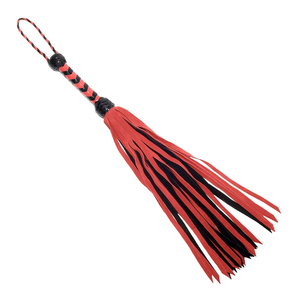 Whips & Paddles Prowler RED Flogger Black Red (33)"   