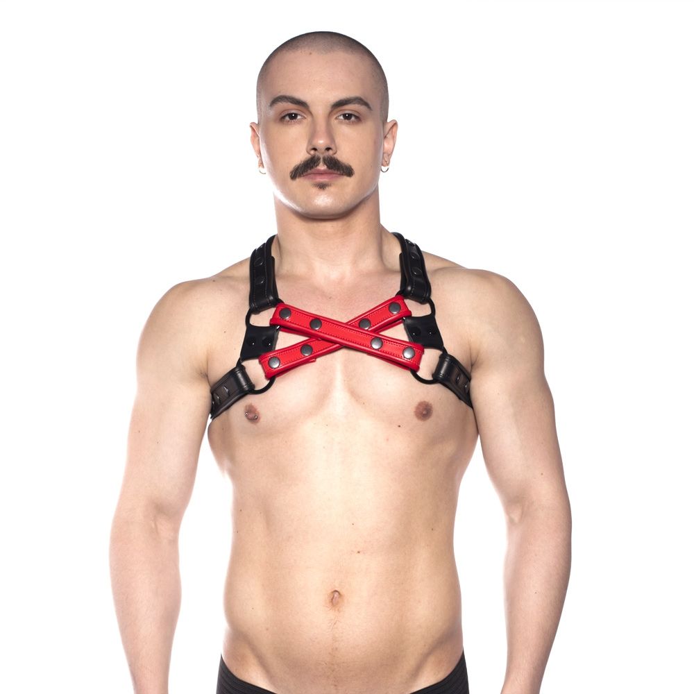 Bondage Harness Prowler RED Cross Harness  Black/Red S/M   
