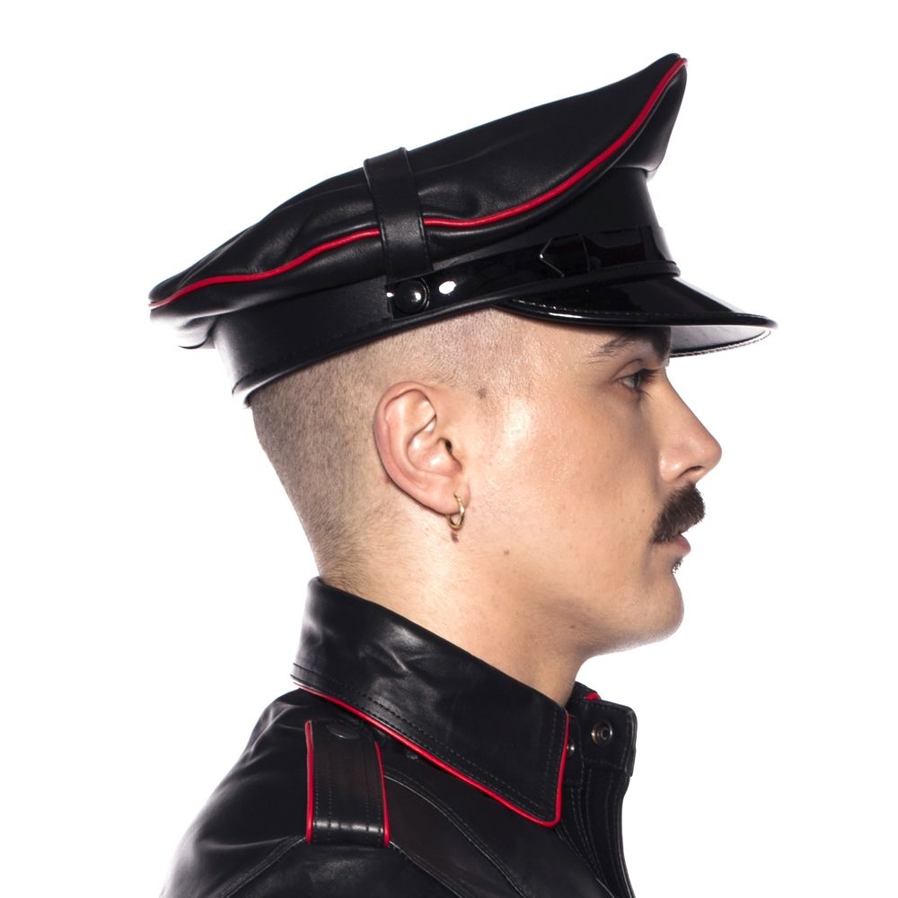 Fetish Wear - caps Prowler RED Military Cap Black/Red 59cm   