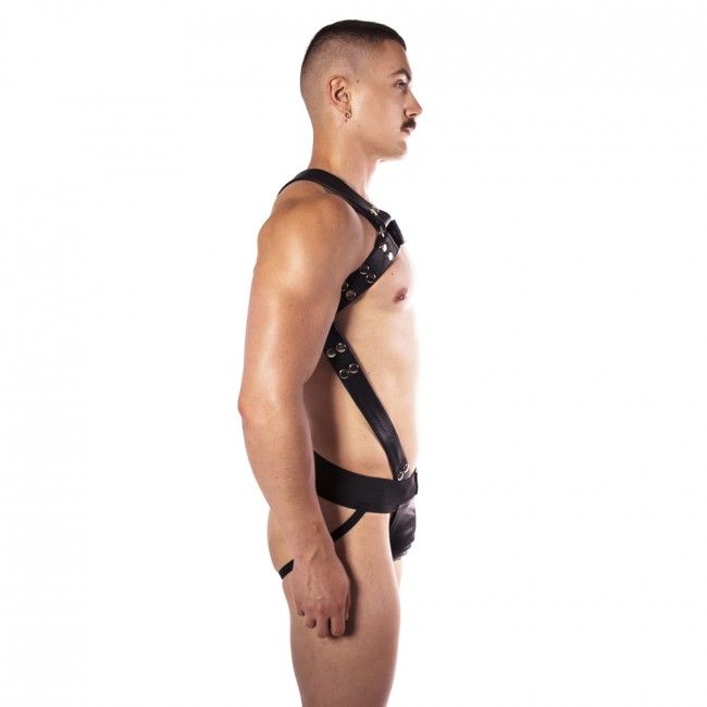 Bondage Harness Prowler RED Butch Body Harness Black/Silver XXLarge   