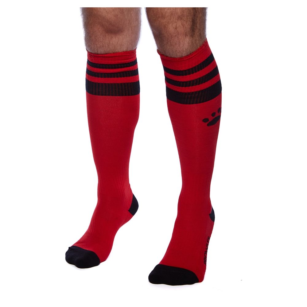Fetish Wear - other Prowler RED Football Sock Red/Black   