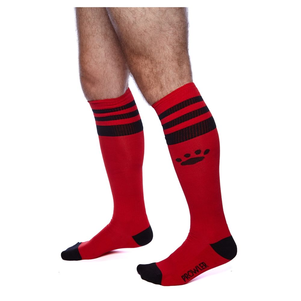Fetish Wear - other Prowler RED Football Sock Red/Black   