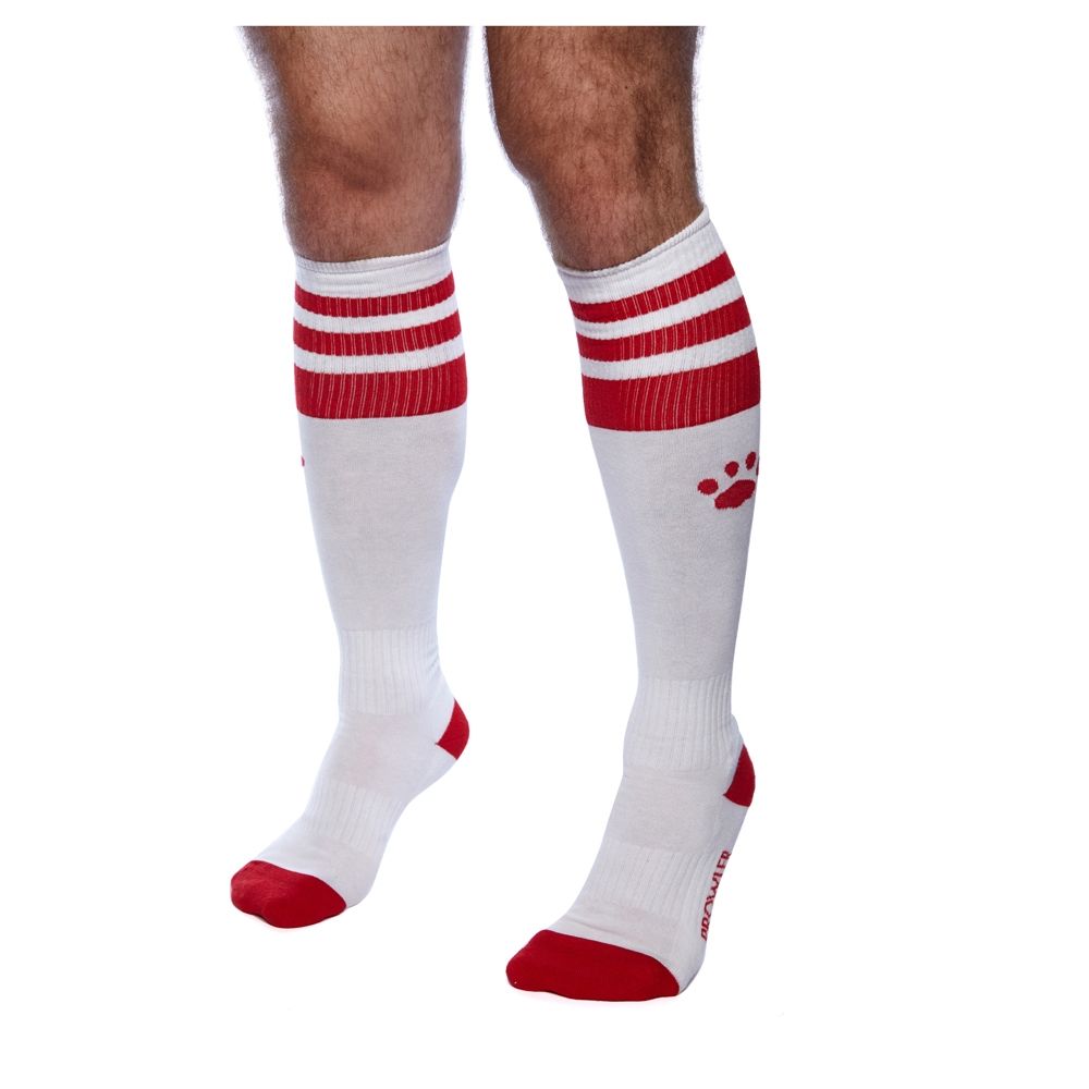 Fetish Wear - other Prowler RED Football Sock White/Red   