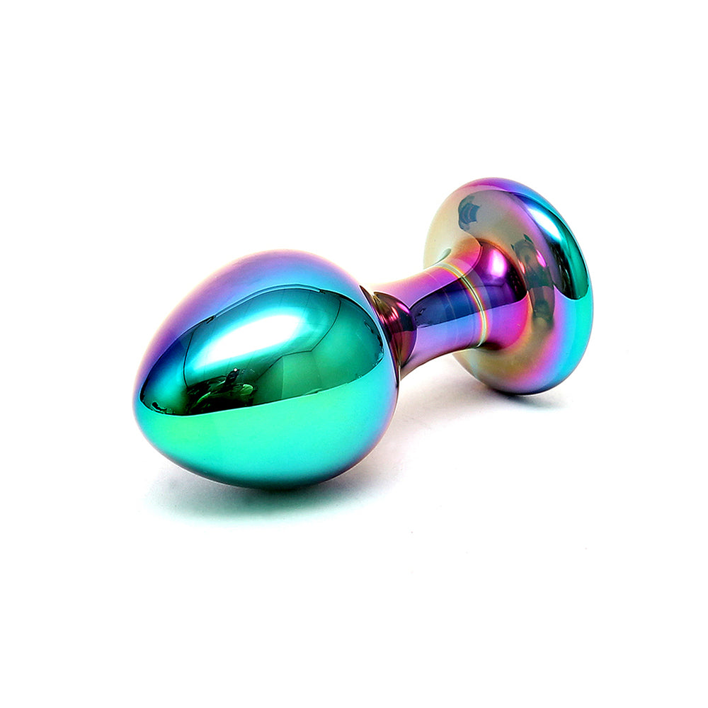 > Sex Toys > Glass Sensual Multi Coloured Glass Melany Anal Dildo   