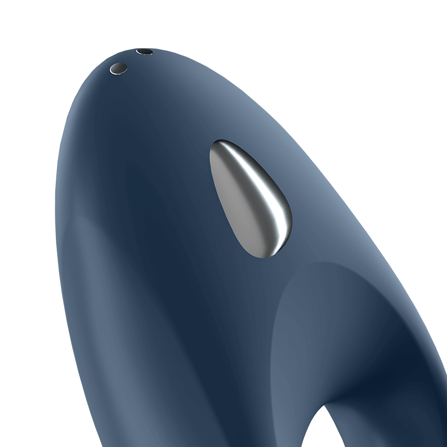 Vibrating Cock Rings Satisfyer Mighty One Ring Vibrator Blue   