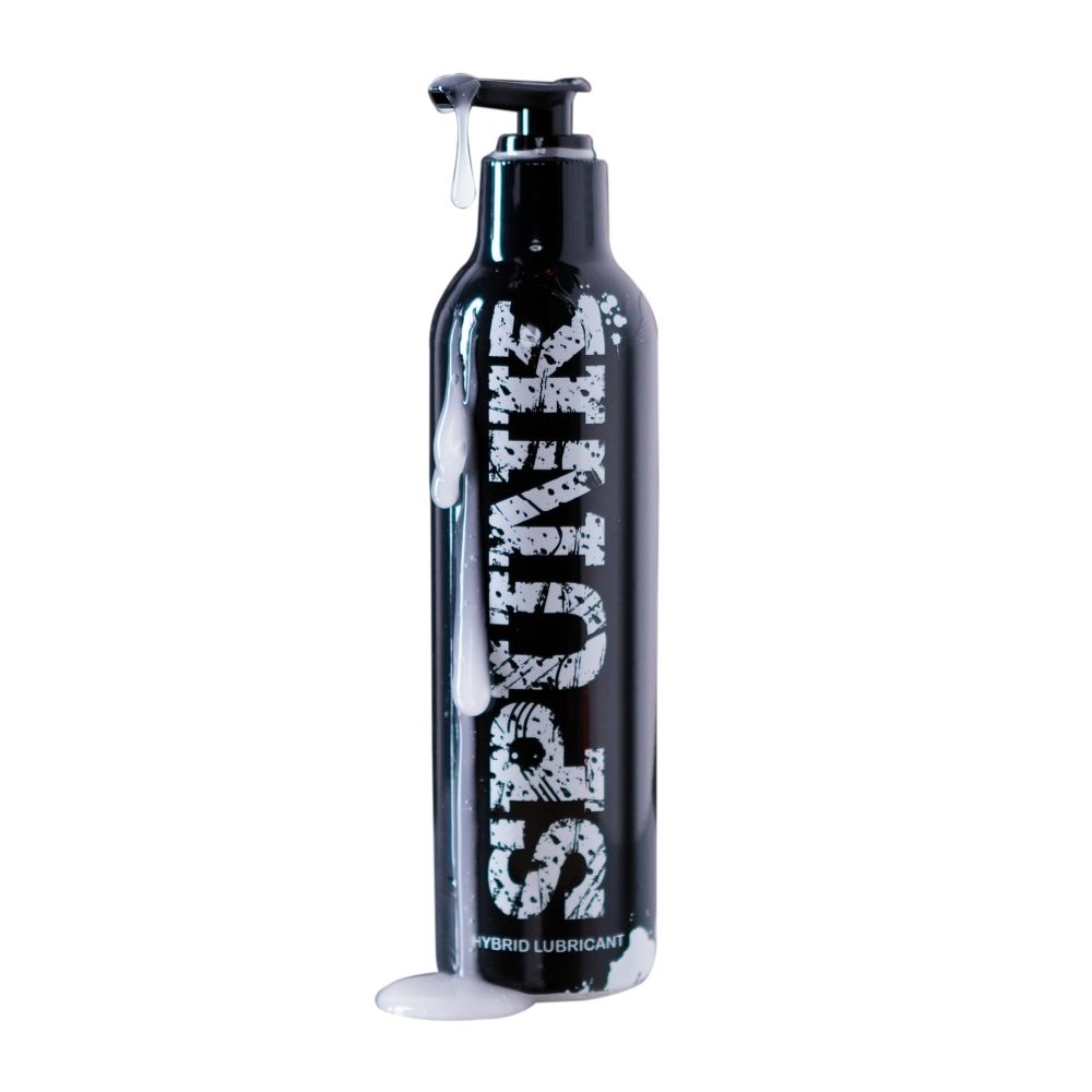 Water Based Lube Spunk Lube Hybrid with pump White 8oz   