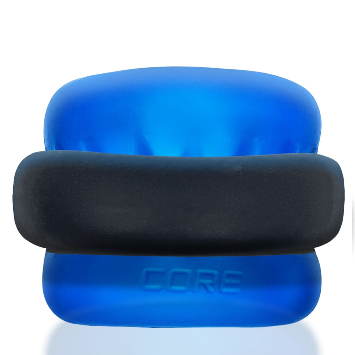 Cock & Ball Toys Oxballs Ultracore Core Ballstretcher With Axis Ring Blue Ice   